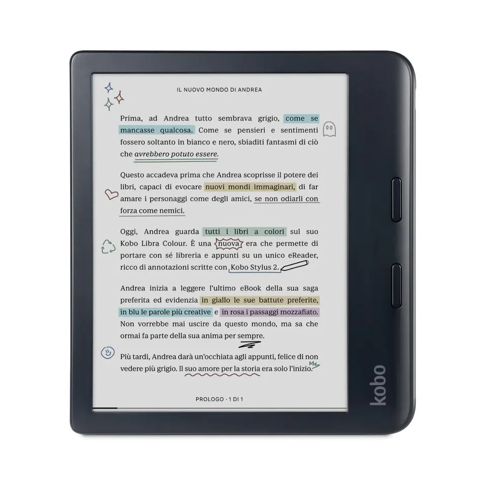 ⁨Rakuten Kobo Libra Colour e-book reader Touchscreen 32 GB Wi-Fi Black⁩ at Wasserman.eu