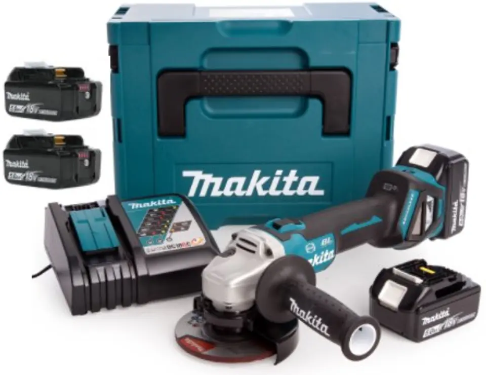 ⁨Angle grinder 18V 3x5.0Ah battery DGA513RT3J MAKITA⁩ at Wasserman.eu