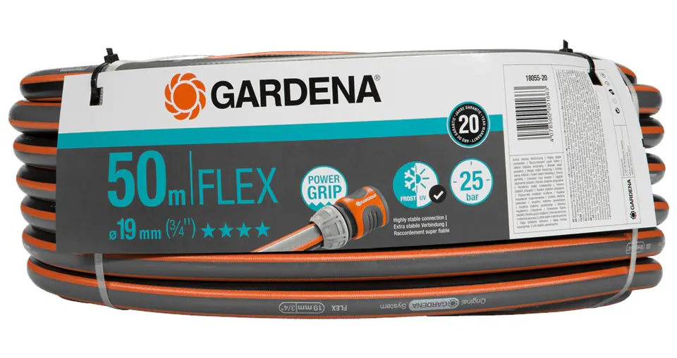 ⁨Gardena 18055-20 garden hose 50 m Above ground Grey, Orange⁩ at Wasserman.eu
