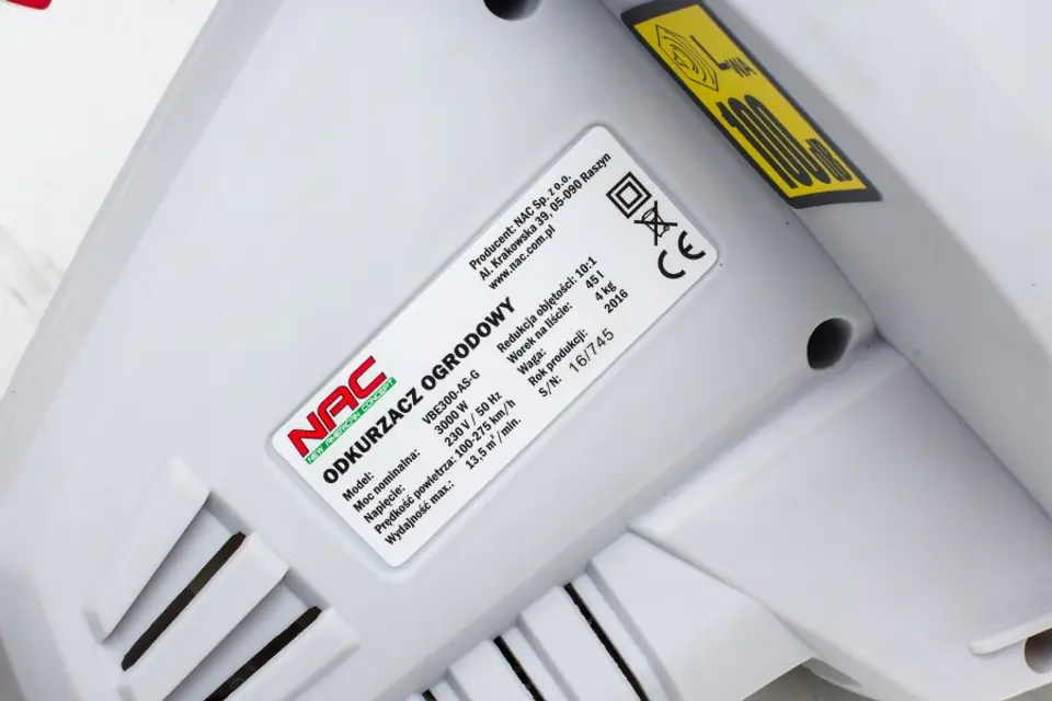 NAC ODKURZACZ LIŚCI 3000W VBE300-AS-G w sklepie Wasserman.eu