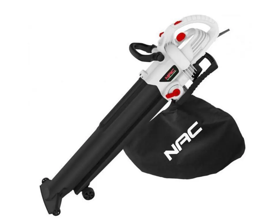 ⁨NAC VBE300A-AS-WS-CH Electric leaf blower 3000 W 270 km/h Black, White⁩ at Wasserman.eu