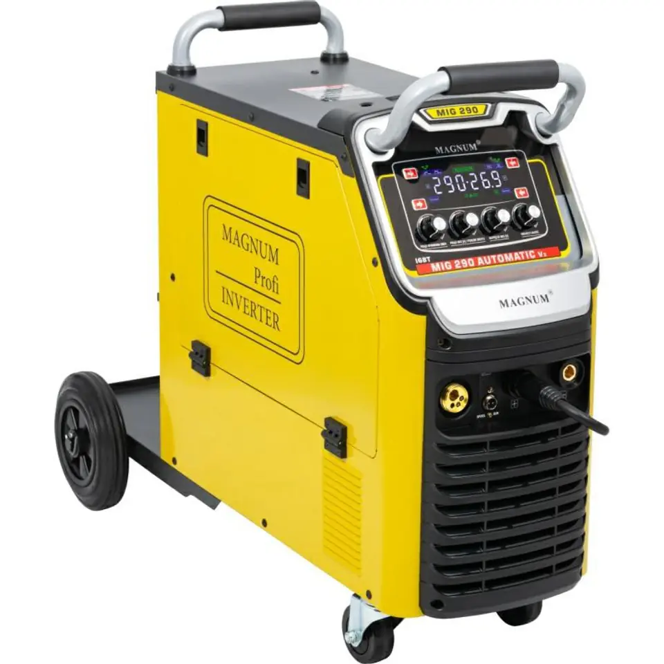 SEMI-AUTOMATIC WELDING. INV. MIG-290 AUTOMATIC v2 MMA, 230V-230A/60%, 400V-280A/60%, 4x4, 230/400V, MB24/5, GP50, MIT, D300 at Wasserman.eu
