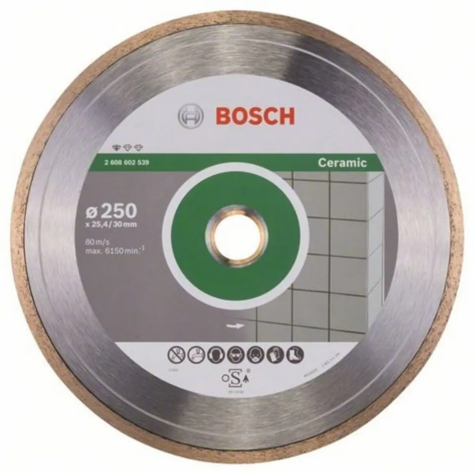 ⁨BOSCH DIAMOND BLADE 250x25,4 CERAMIC BLADE⁩ at Wasserman.eu