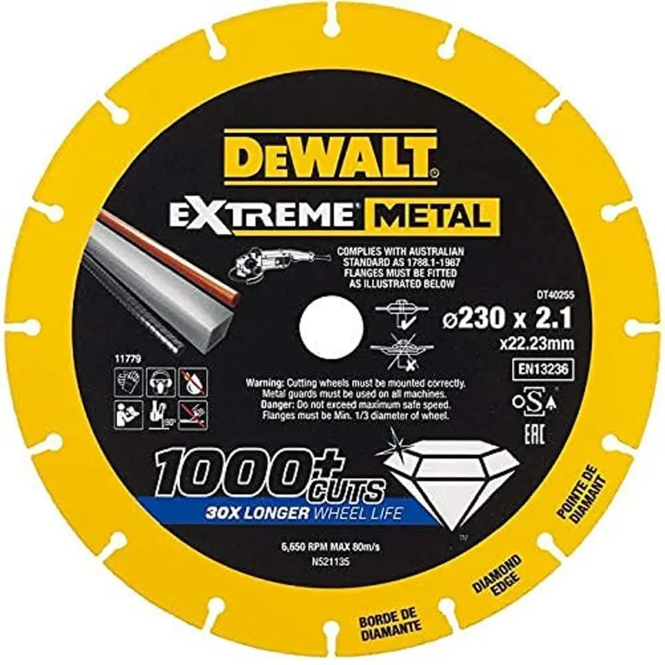 ⁨DeWALT DT40255-QZ angle grinder accessory Cutting disc⁩ at Wasserman.eu