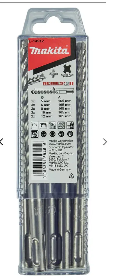 MAKITA ZESTAW WIERTEŁ SDS+ 12szt. NEMESIS 2 w sklepie Wasserman.eu