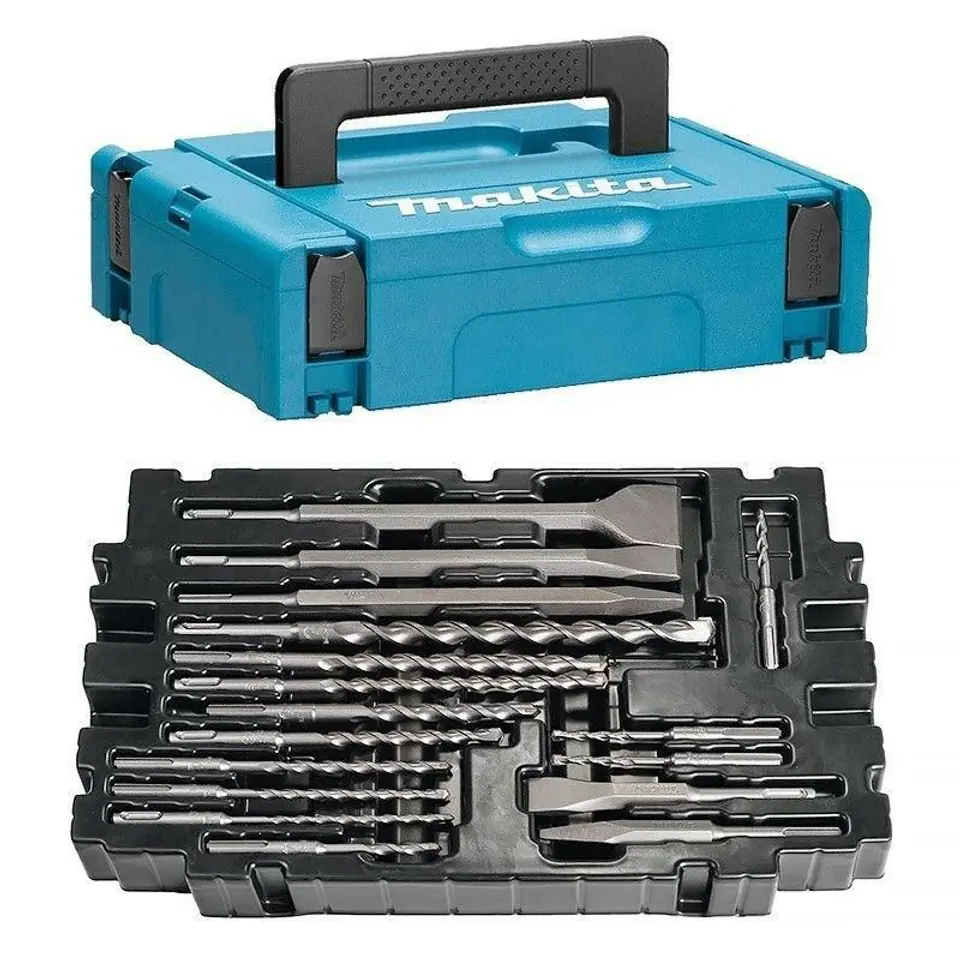 ⁨MAKITA ZESTAW WIERTEŁ SDS + DŁUTA 17szt. W WALIZCE MAKPAC⁩ w sklepie Wasserman.eu