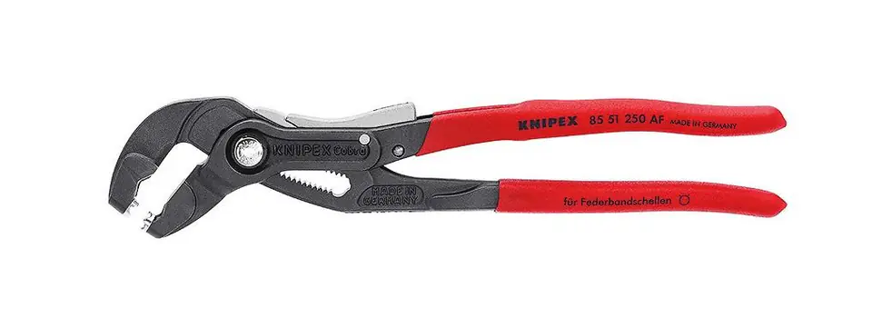 ⁨KNIPEX SZCZYPCE NASTAWNE 250mm DO OPASEK Z TASMY SPRĘŻYNOWEJ⁩ w sklepie Wasserman.eu