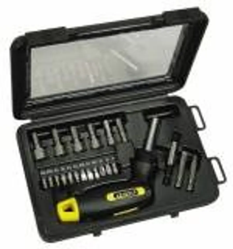 ⁨set of 22 pcs. ratchet screwdriver pistol handle⁩ at Wasserman.eu