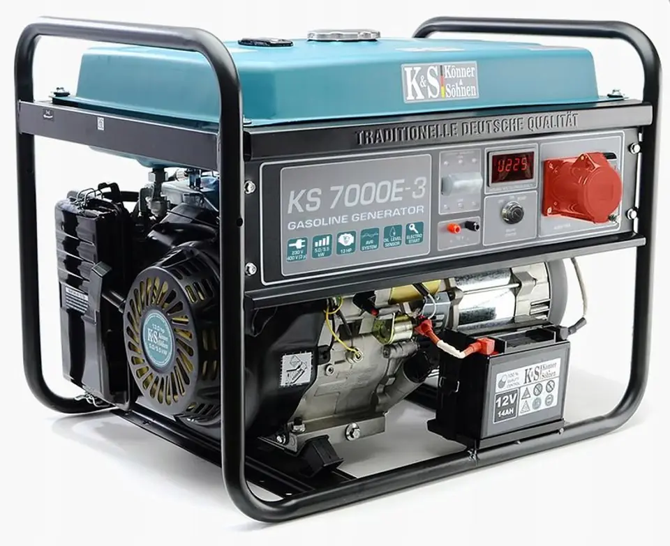KÖNNER & SÖHNEN GASOLINE POWER GENERATOR 5,0kW 230/400V KS 7000E-3 at Wasserman.eu