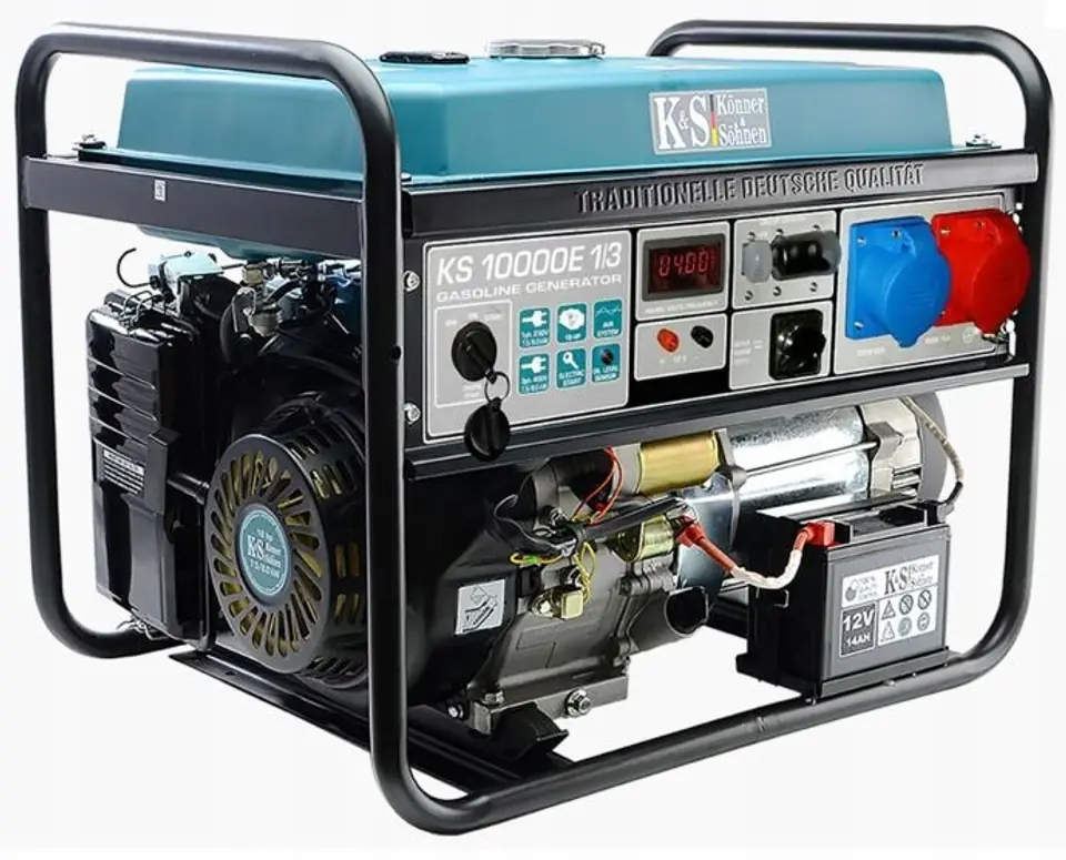 KÖNNER & SÖHNEN PETROL GENSET/GENERATOR 7,5KW 230/400V ELECTRIC START AVR VST KS10000E1/3 at Wasserman.eu