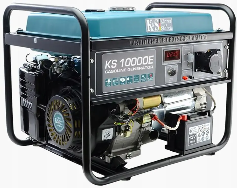 ⁨KÖNNER & SÖHNEN GASOLINE POWER GENERATOR 7.5kW 230V KS 10000E⁩ at Wasserman.eu