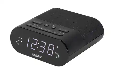 ⁨Denver CRQ-107 Clock Radio with Induction Charger⁩ at Wasserman.eu