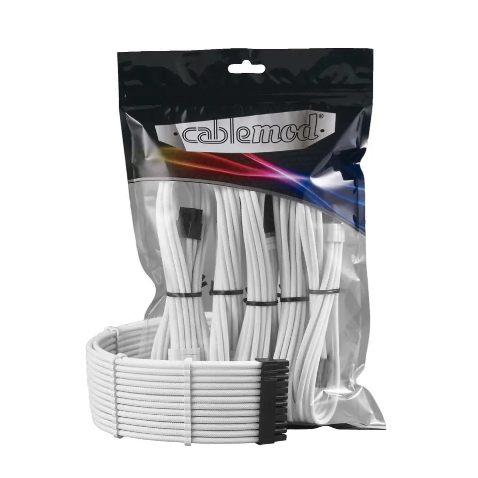⁨CableMod PRO ModMesh Cable Extension Kit - biały⁩ w sklepie Wasserman.eu