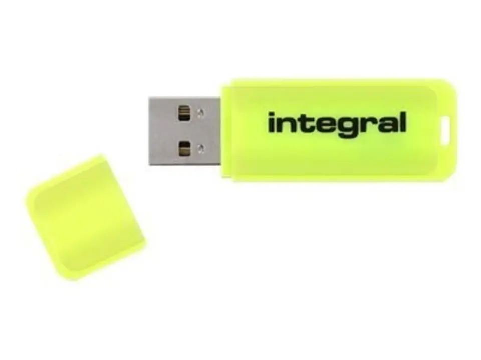 ⁨Integral 32GB USB2.0 DRIVE NEON YELLOW USB flash drive USB Type-A 2.0⁩ at Wasserman.eu