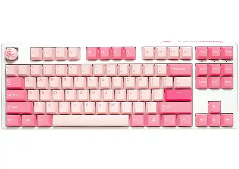 ⁨Ducky One 3 Gossamer Pink TKL Gaming Keyboard - MX-Ergo-Clear⁩ at Wasserman.eu