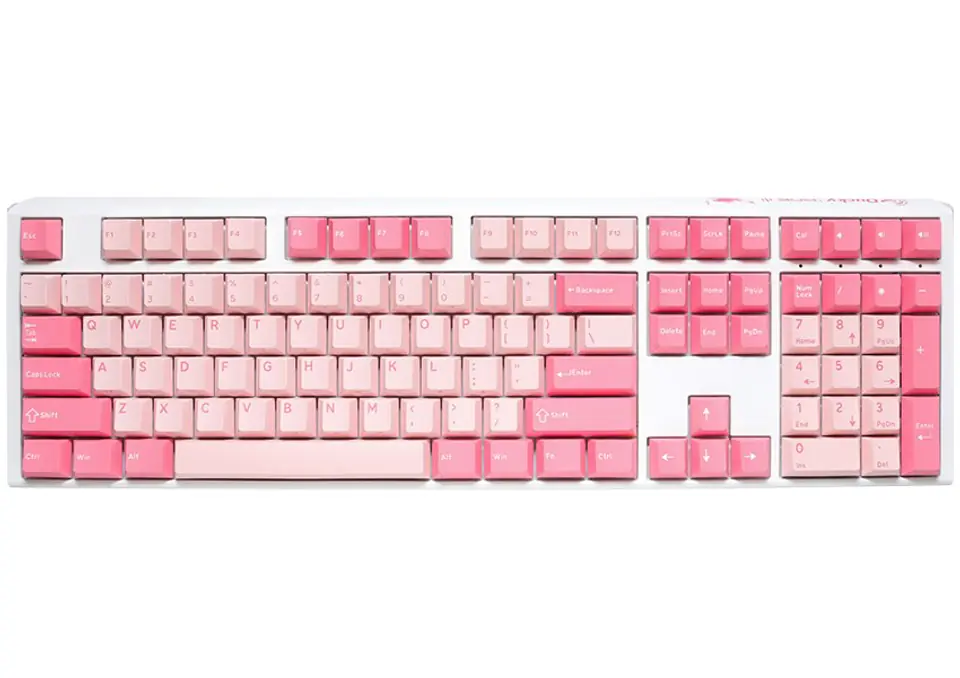 Ducky One 3 Gossamer Pink klawiatura Gaming USB US English Różowy, Biały w sklepie Wasserman.eu