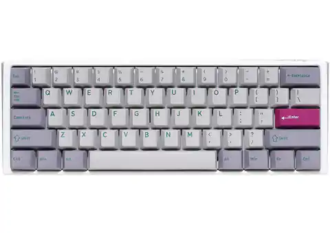 ⁨Ducky One 3 Mist Grey Mini Gaming Keyboard, RGB LED - MX-Ergo-Clear (US)⁩ at Wasserman.eu