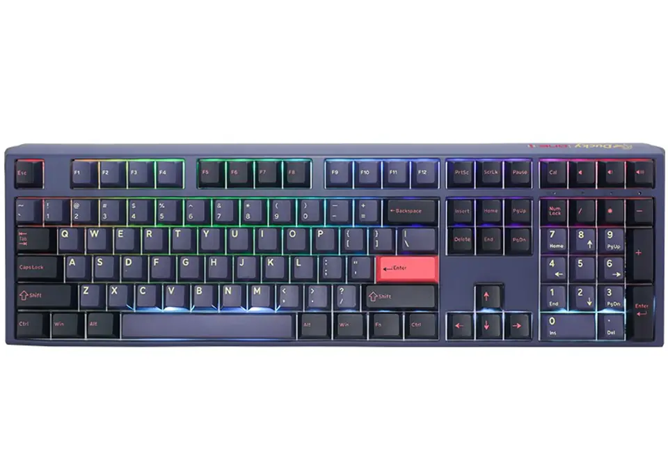 ⁨Ducky One 3 Cosmic Blue Gaming Keyboard, RGB LED - MX-Speed-Silver (US)⁩ at Wasserman.eu