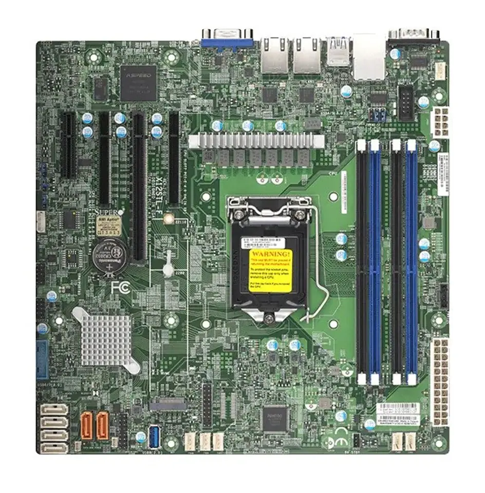 ⁨Motherboard SUPERMICRO X12STL-F Intel Xeon E-2300 C252 LGA-1200 (Socket H5) micro ATX (MBD-X12STL-F-O) Box⁩ at Wasserman.eu