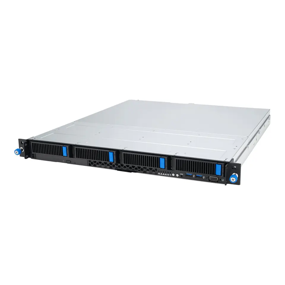 ⁨ASUS Rack 1U RS300-E12-PS4/350W Intel C262 LGA1700 95W 4xDDR5 4400/4000/3600 4x3,5"/2,5" 4*SATA/SAS/NVMe 2x Intel I210AT 1x Management Port 350W 80 PLUS Gold⁩ w sklepie Wasserman.eu