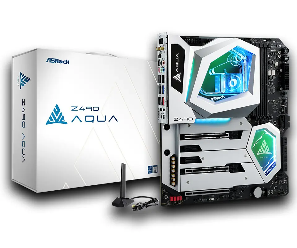 ⁨Płyta główna Asrock Z490 AQUA⁩ w sklepie Wasserman.eu