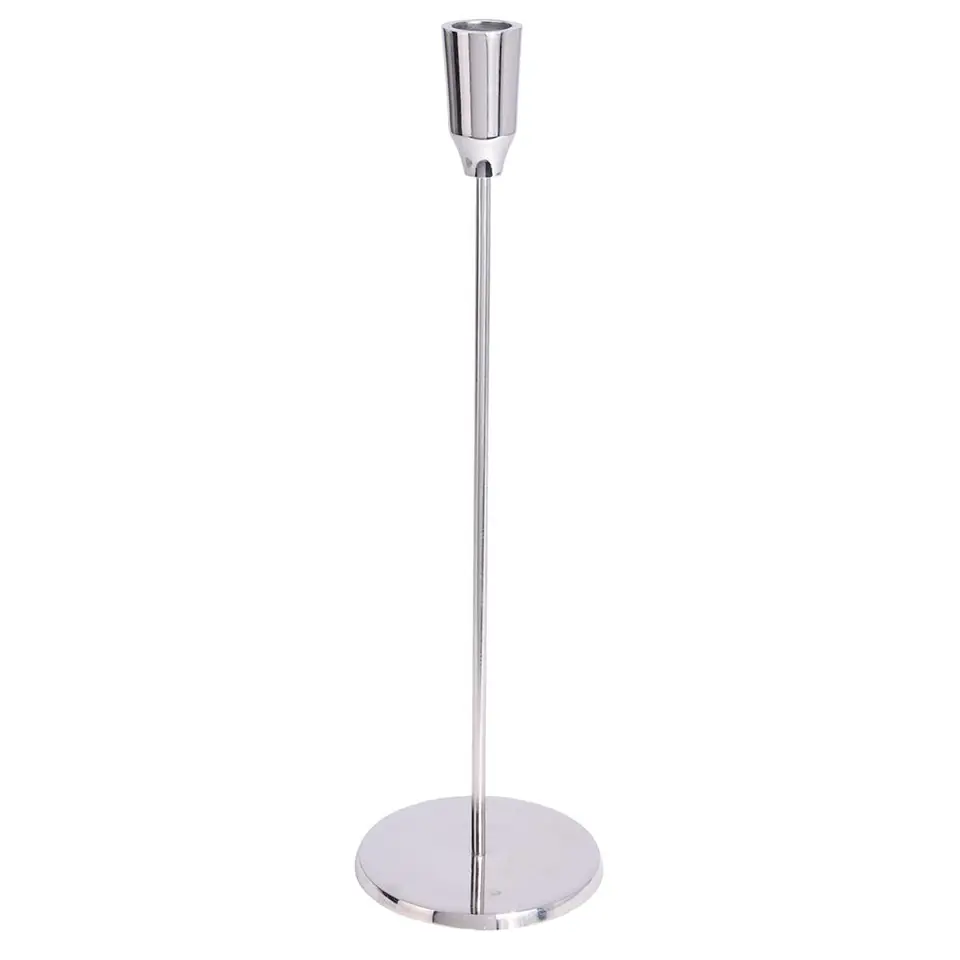 ⁨Aluminium candle holder silver 34 cm⁩ at Wasserman.eu