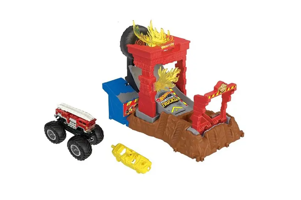 ⁨Hot Wheels Monster Trucks ARENA SMASHERS 5 ALARM FIRE CRASH CHALLENGE Playset⁩ at Wasserman.eu