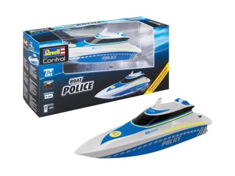 ⁨REVELL 24138 Motorboat for Radio Boat Police⁩ at Wasserman.eu