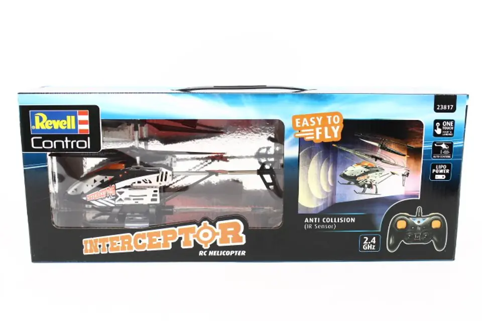 ⁨REVELL 23817 Radio Interceptor Helicopter Anti Collision 2.4GHz⁩ at Wasserman.eu