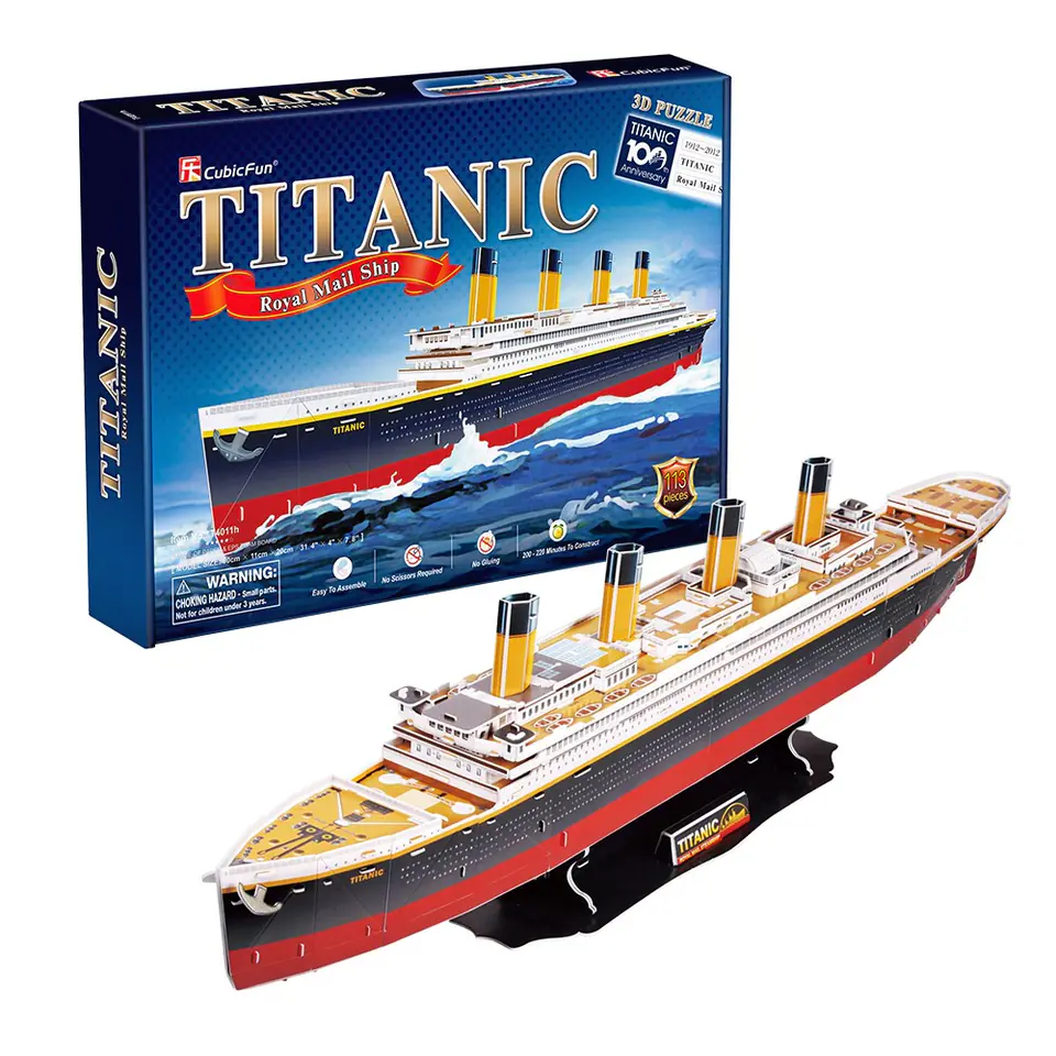 ⁨CUBIC FUN 3D PUZZLE T4011H (306-24011) TITANIC⁩ at Wasserman.eu