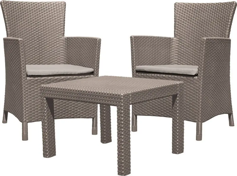 ⁨KETER GARDEN FURNITURE SET ROSARIO BEIGE 2 ARMCHAIRS+TABLE⁩ at Wasserman.eu