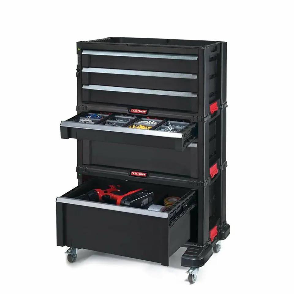 ⁨KETER BOOKCASE 6 DRAWERS TOOL CHEST SET⁩ at Wasserman.eu