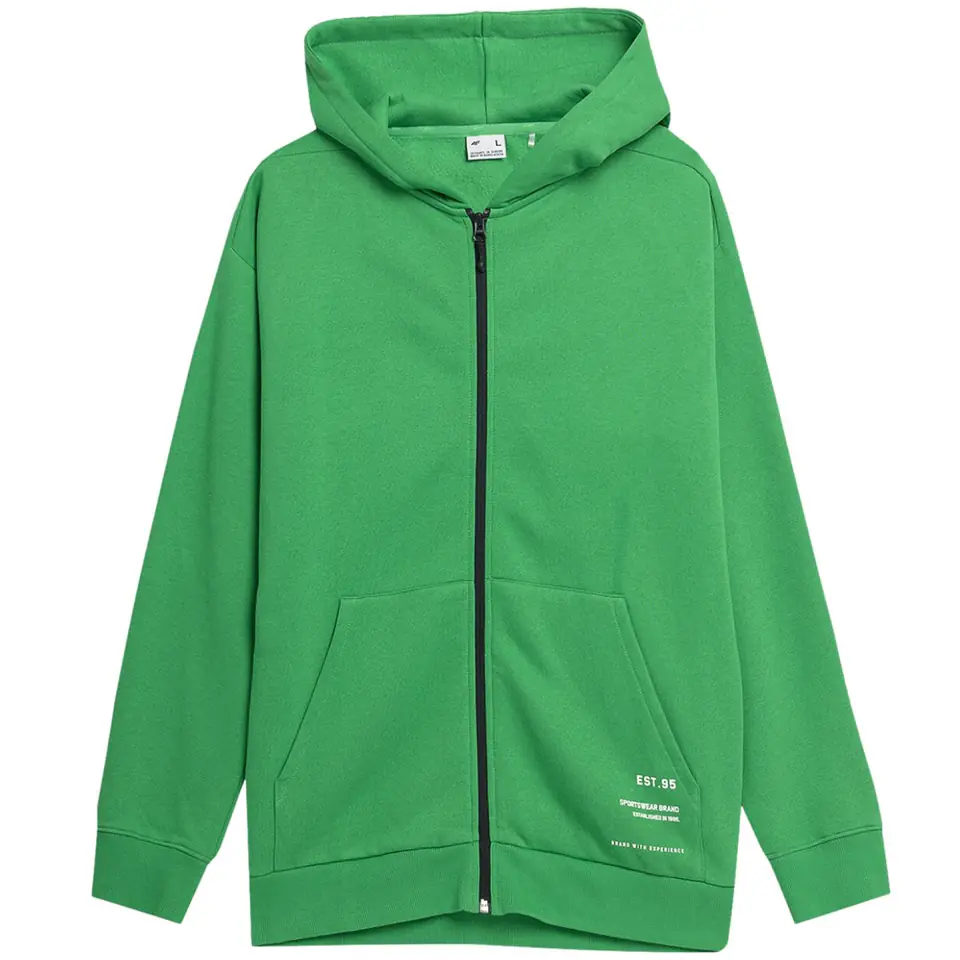 ⁨Men's sweatshirt 4F green 4FSS23TSWSM236 41S⁩ at Wasserman.eu