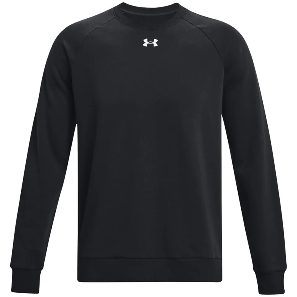 ⁨Bluza męska Under Armour Rival Fleece Crew czarna 1379755 001⁩ w sklepie Wasserman.eu