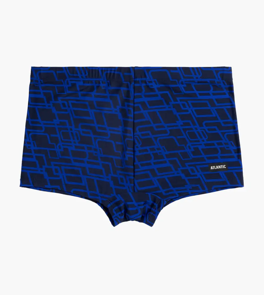 ⁨SZORTY KĄPIELOWE ATLANTIC KMS-316 WL24 GRA/NIE (kolor granat - niebieski, rozmiar M)⁩ w sklepie Wasserman.eu
