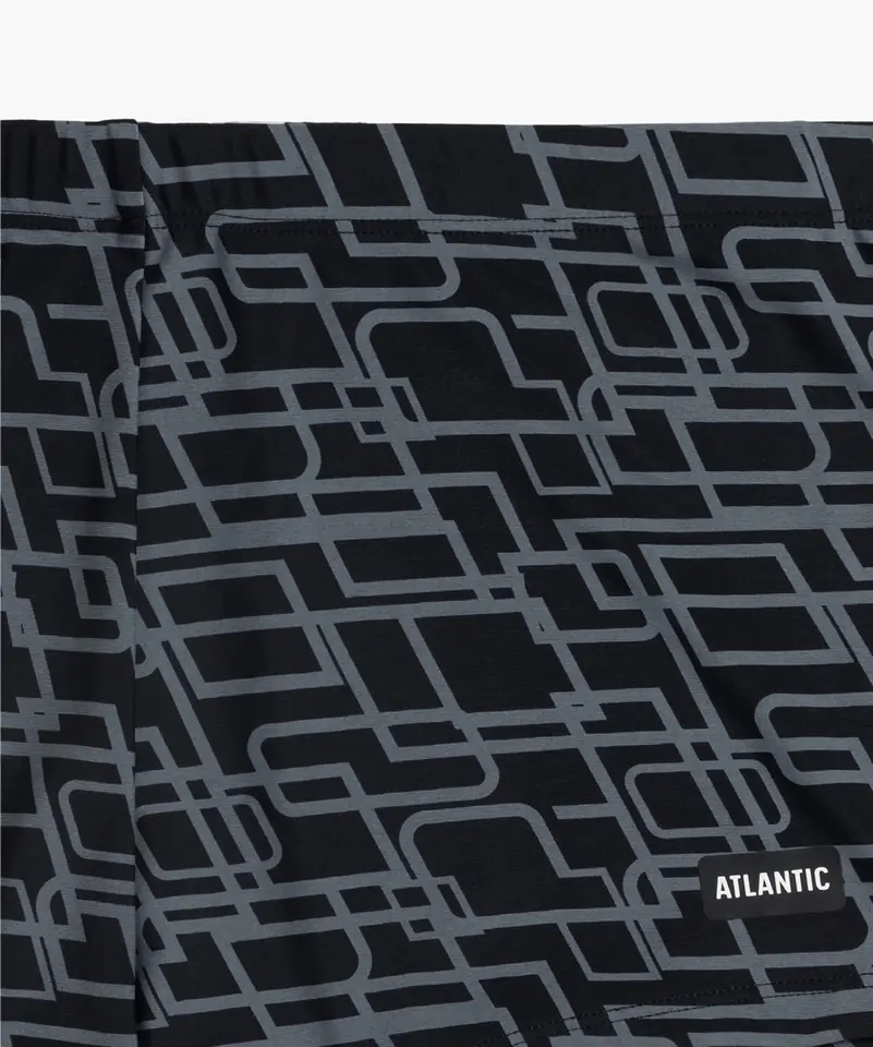 ⁨SZORTY KĄPIELOWE ATLANTIC KMS-316 WL24 CZA/SZA (kolor czarny - szary, rozmiar L)⁩ w sklepie Wasserman.eu