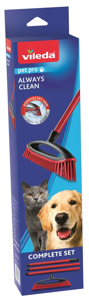 ⁨Szczotka do zamiatania sierści i włosów Vileda Always Clean PET PRO⁩ w sklepie Wasserman.eu