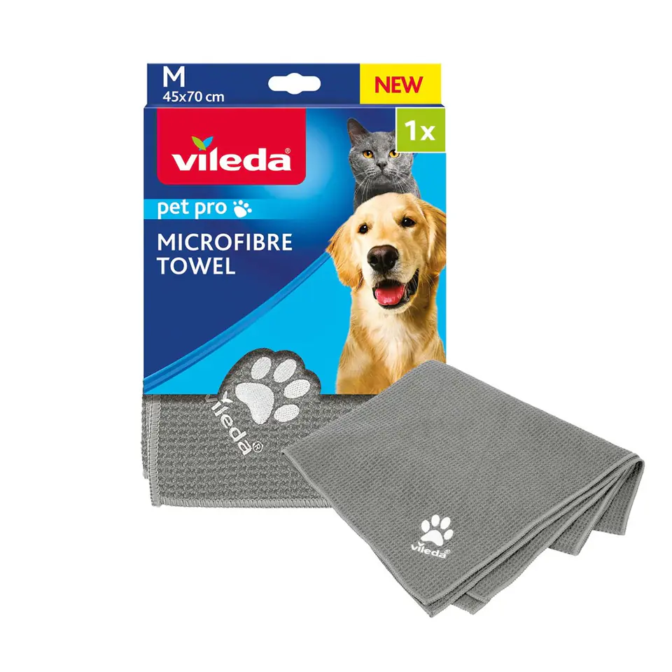 ⁨Ręcznik z mikrofibry dla zwierząt Vileda PET PRO M⁩ w sklepie Wasserman.eu