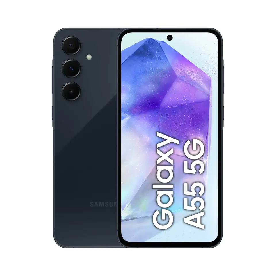 ⁨Samsung Galaxy A55 5G 16.8 cm (6.6") Hybrid Dual SIM Android 14 USB Type-C 8 GB 128 GB 5000 mAh Navy⁩ at Wasserman.eu