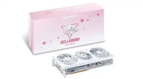 ⁨Karta graficzna PowerColor Radeon RX 7800 XT Hellhound Sakura 16GB GDDR6 Limited Edition⁩ w sklepie Wasserman.eu