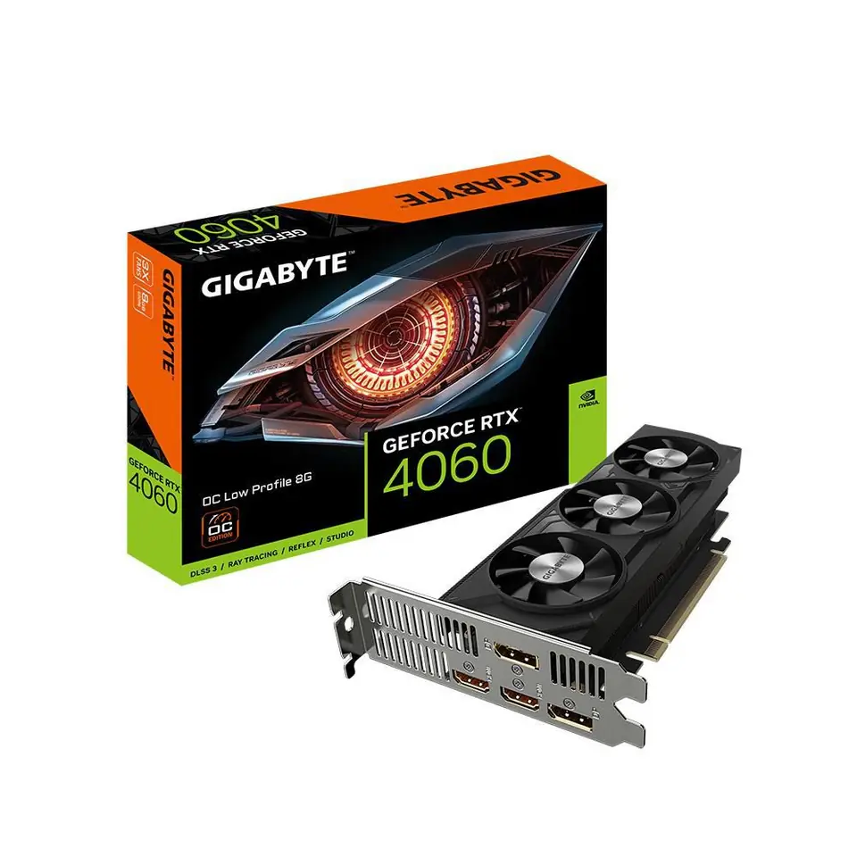 ⁨Gigabyte GeForce RTX 4060 OC Low Profile 8G NVIDIA GeForce RTX­ 4060 8 GB GDDR6⁩ w sklepie Wasserman.eu