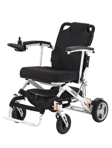 ⁨ITRAVEL składany wózek inwalidzki o napędzie elektrycznym niemieckiej firmy MEYRA⁩ w sklepie Wasserman.eu