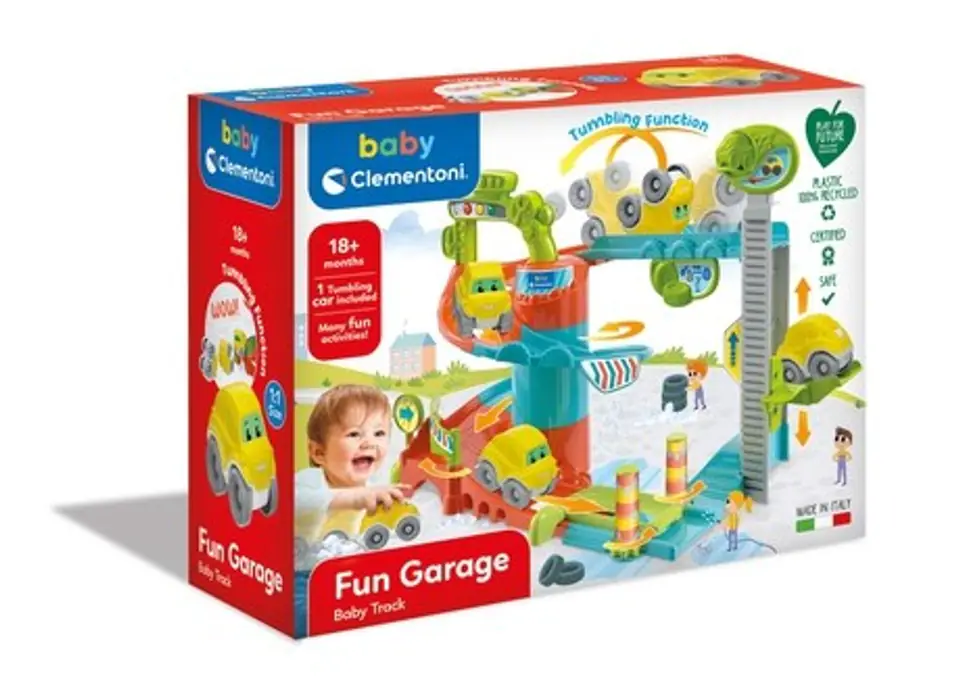 ⁨Clementoni Zabawny garaż Fun garage 17482⁩ w sklepie Wasserman.eu