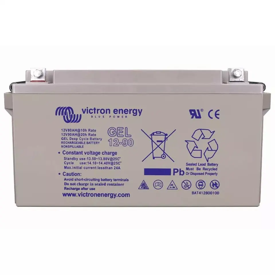 ⁨Battery VICTRON ENERGY GEL Deep Cycle 12V/90Ah (BAT412800104)⁩ at Wasserman.eu