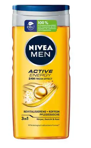 ⁨Nivea Men Active Energy Żel pod Prysznic 250 ml⁩ w sklepie Wasserman.eu