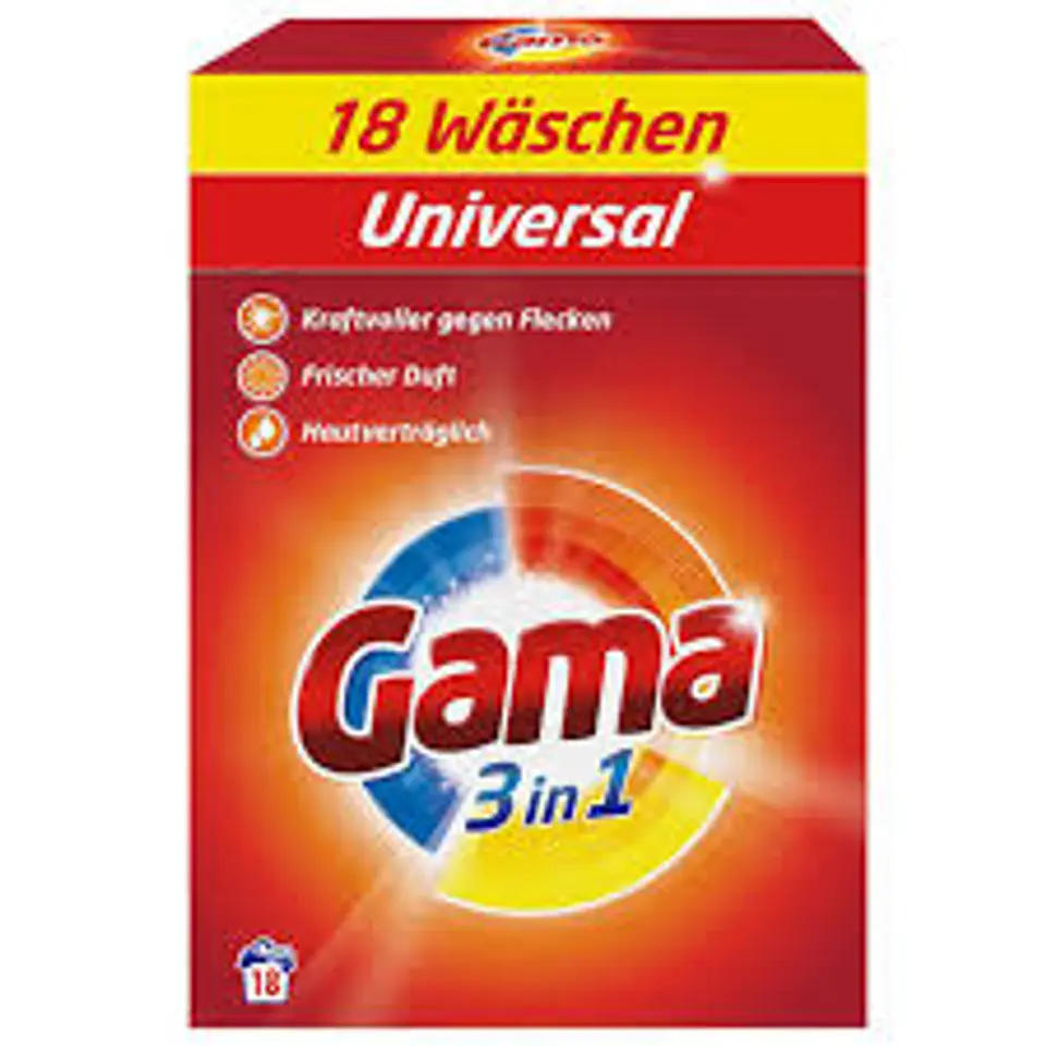 ⁨Gama Uniwersal Proszek do Prania 18 prań⁩ w sklepie Wasserman.eu