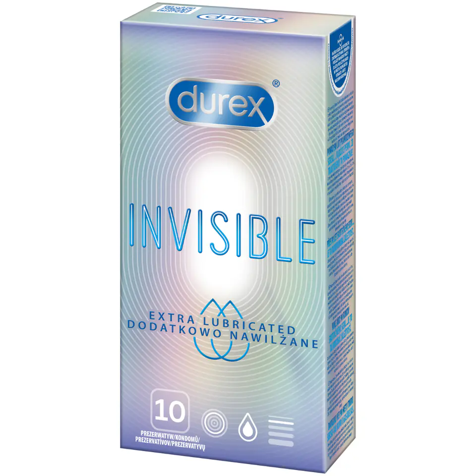 ⁨Condoms Durex Invisible A10 extra lubricated⁩ at Wasserman.eu