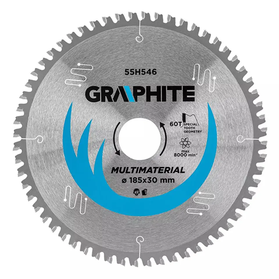 ⁨Saw blade, widiowa, 185 x 30 mm, 60 teeth, universal⁩ at Wasserman.eu