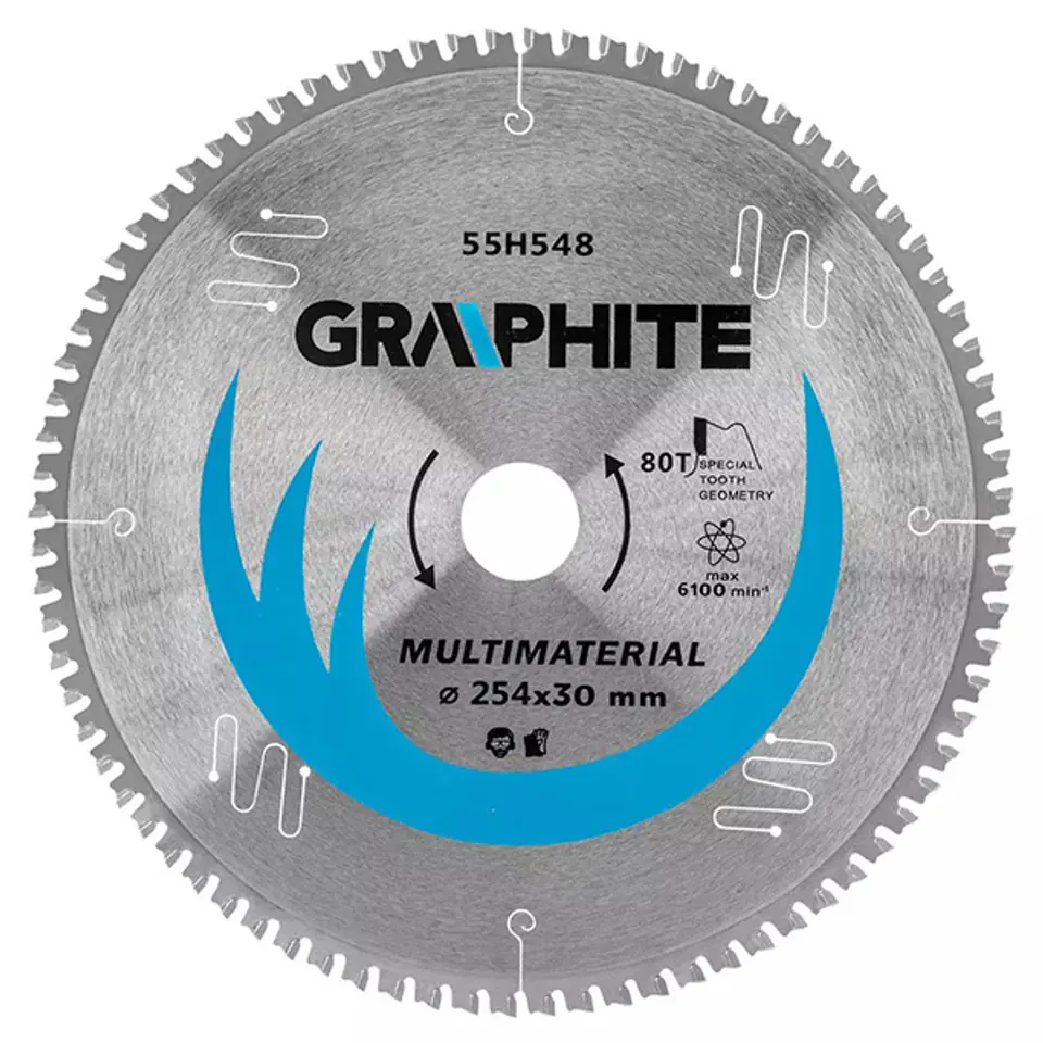 ⁨Saw blade, widiowa, 254 x 30 mm, 80 teeth, universal⁩ at Wasserman.eu