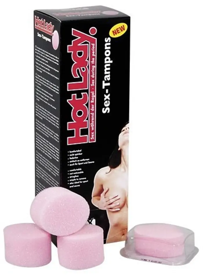 ⁨Hot Lady Sex-Tampons (box of 8)⁩ at Wasserman.eu